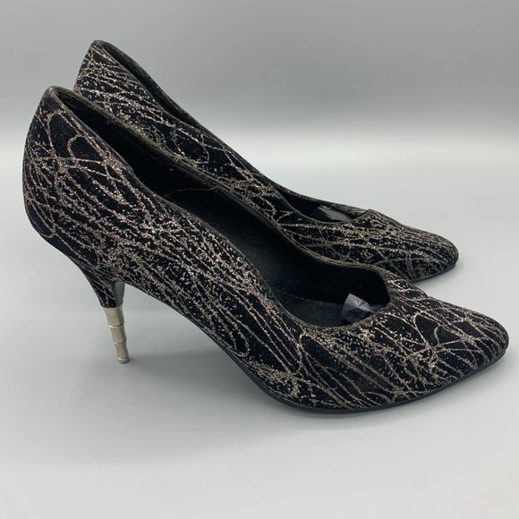 Vintage 80s Black Suede Pumps. US Size 7 1/2 M - Etsy 80\'s Vintage Black Pumps in Suede (38)  - FL-SH-071
